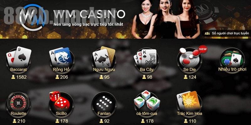 Tìm hiểu sảnh WM Casino